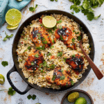 One Pan Coconut Lime Chicken and Rice