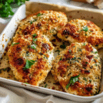 Garlic Parmesan Crusted Chicken Breasts Recipe
