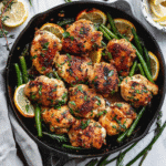 Lemon Garlic Butter Chicken and Green Beans Skillet