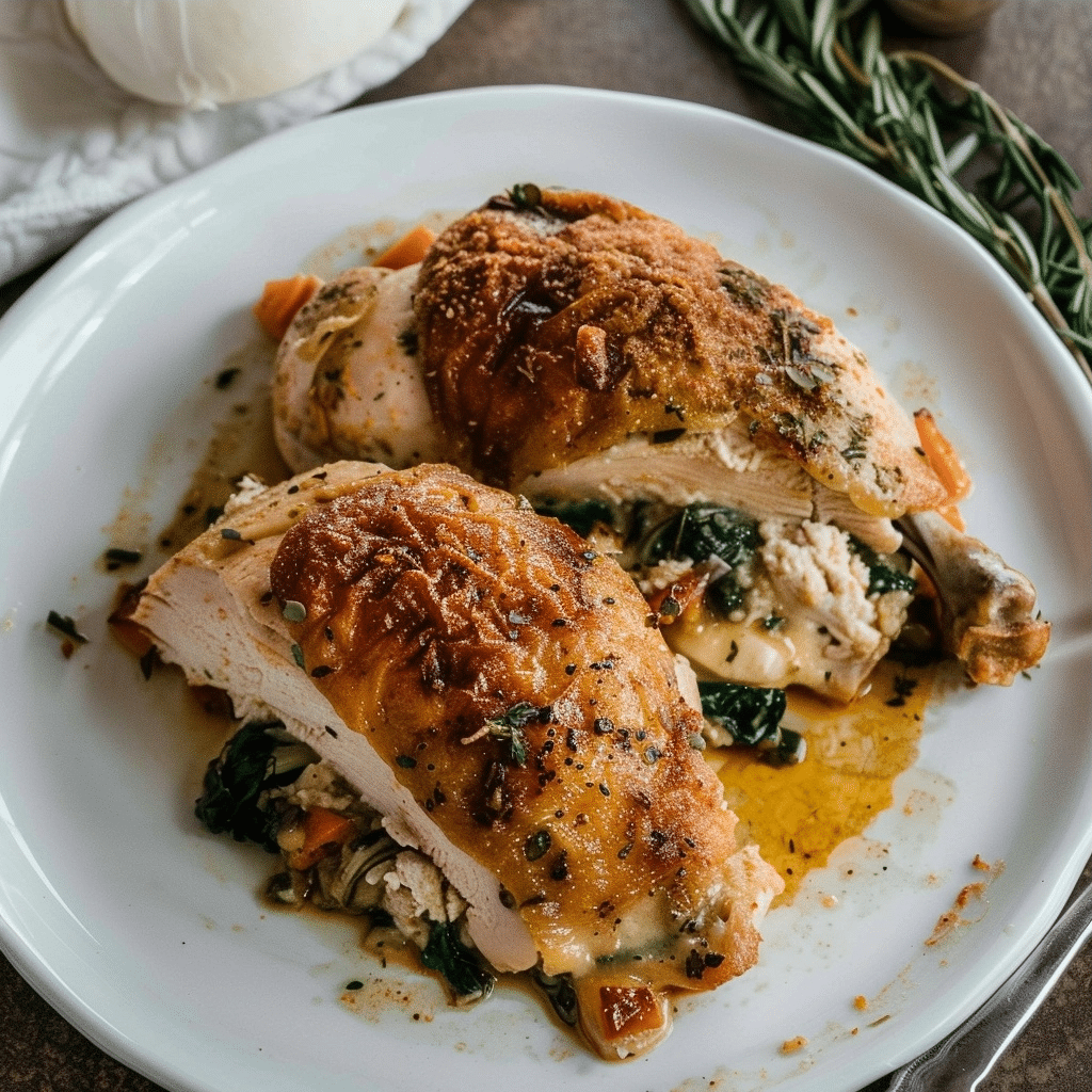 Copycat Ruth's Chris Stuffed Chicken Recipe
