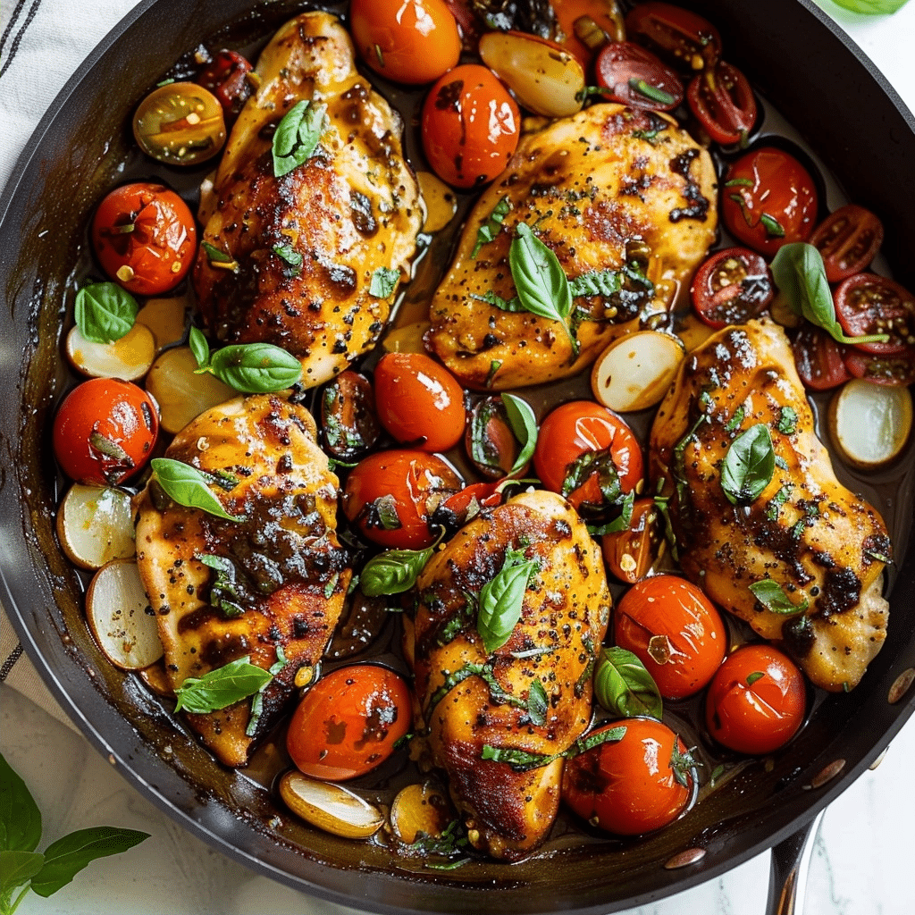 One Pan Balsamic Chicken: Easy Healthy Dinner