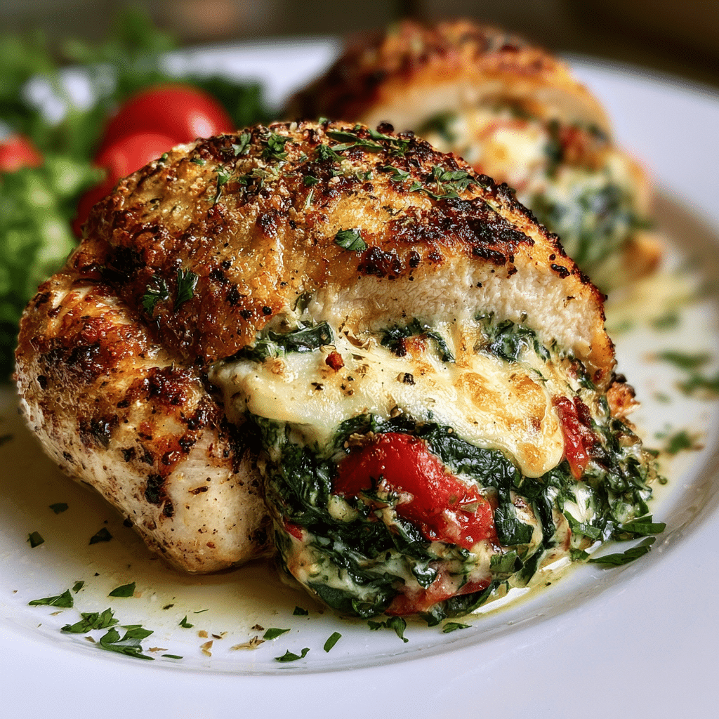 Spinach Stuffed Chicken Breasts