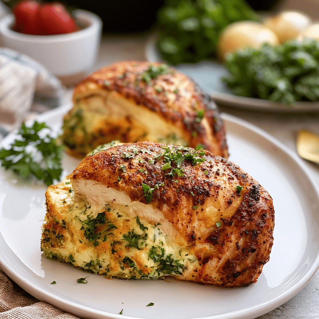 Air Fryer Stuffed Chicken Breasts