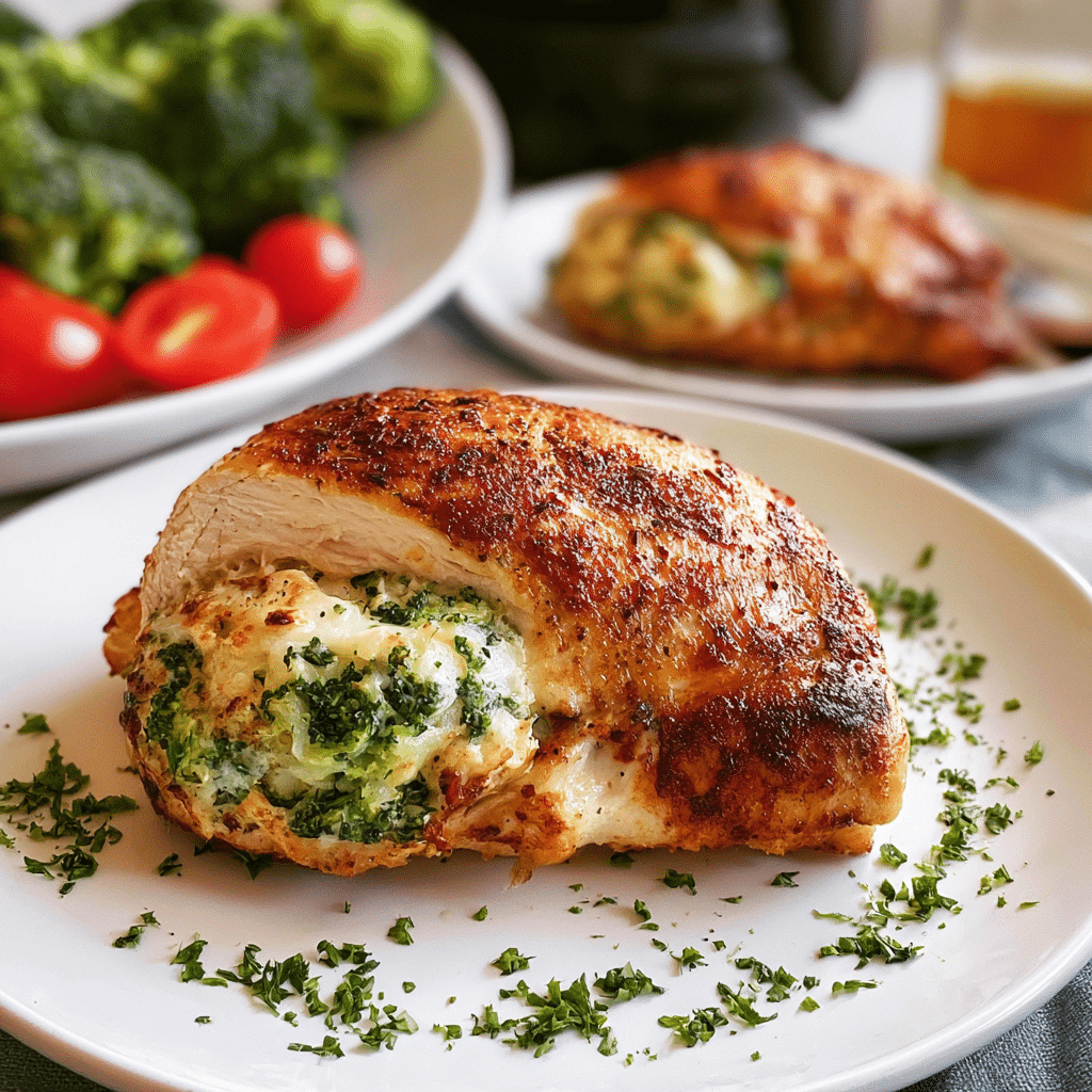 Air Fryer Stuffed Chicken Breasts
