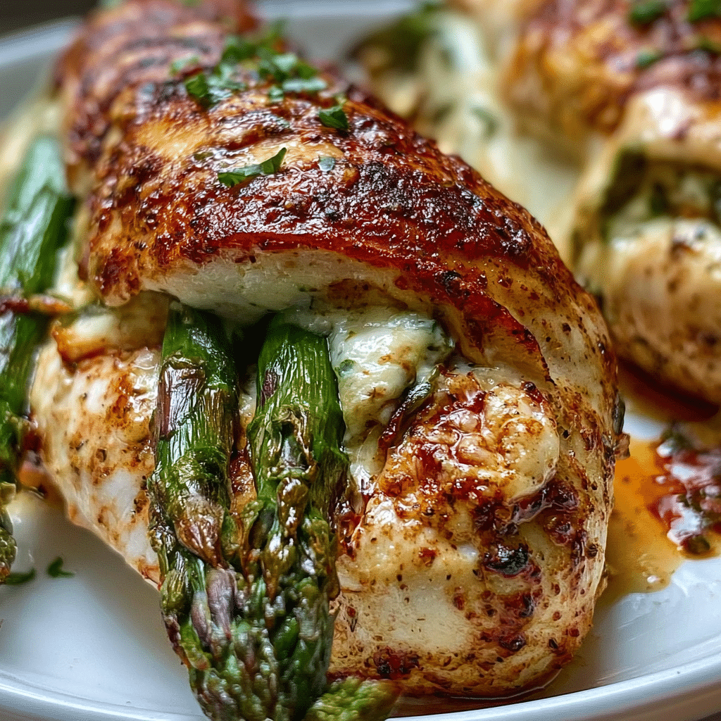 ASPARAGUS STUFFED CHICKEN BREAST