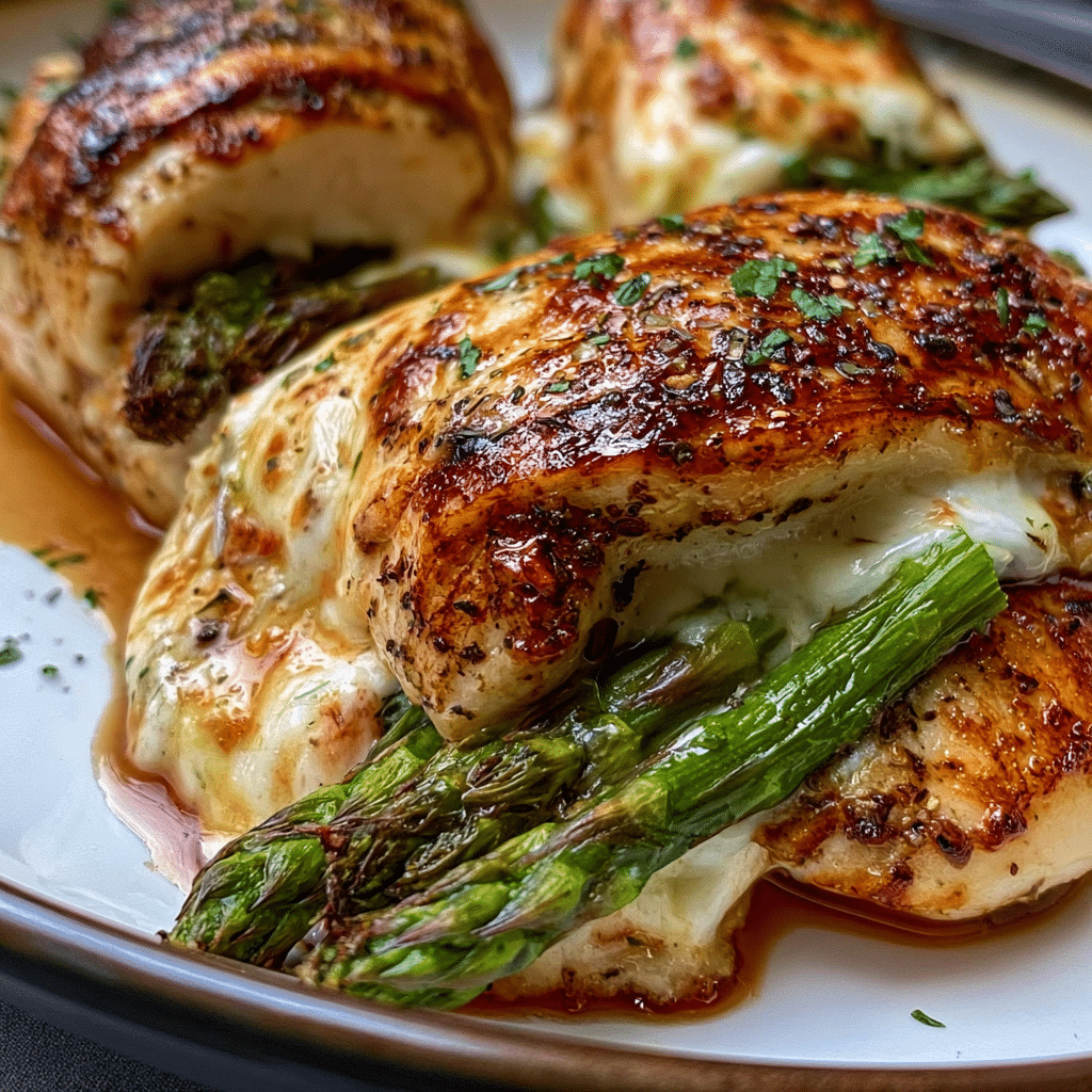 ASPARAGUS STUFFED CHICKEN BREAST