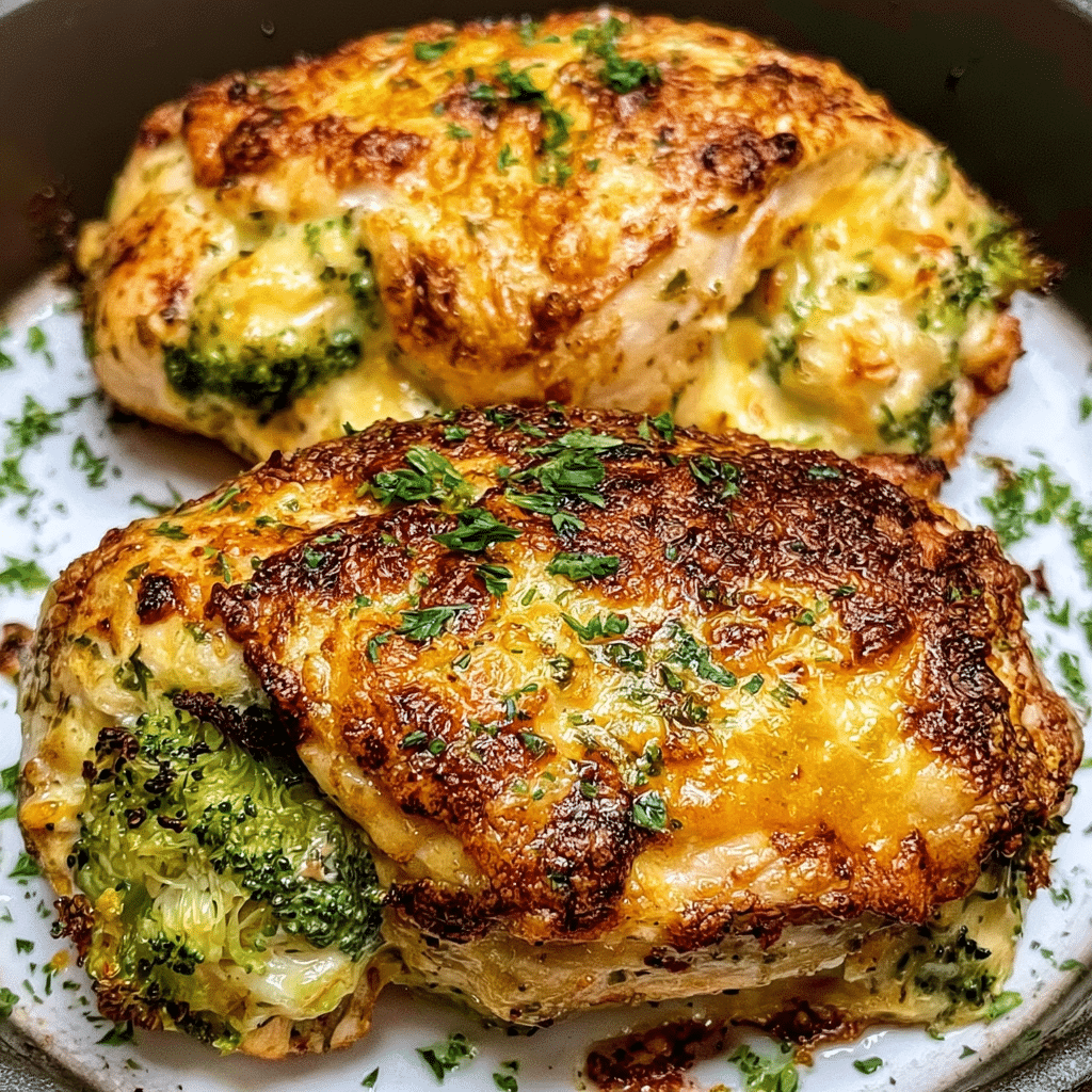 Broccoli cheese stuffed chicken breast