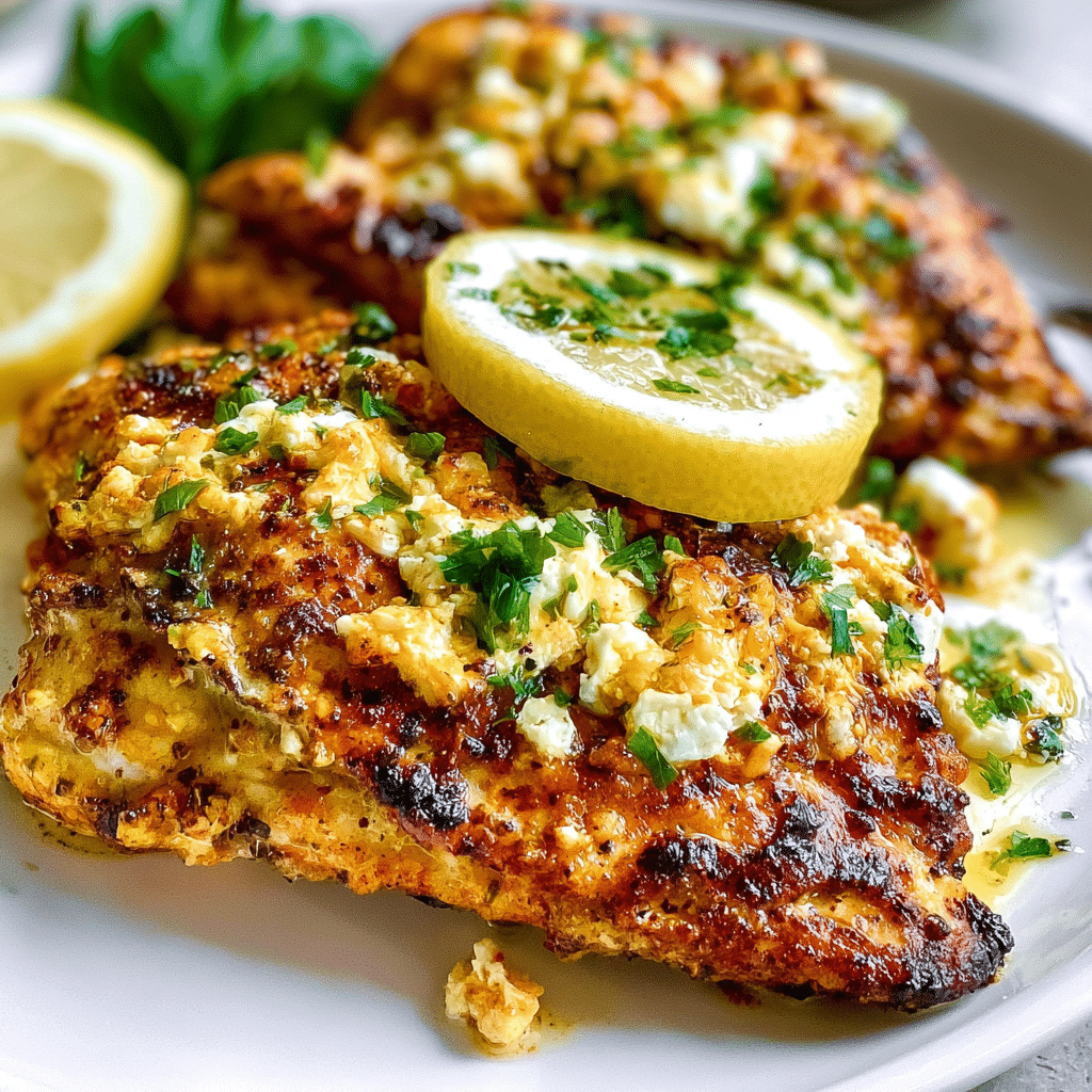 Greek Chicken with Lemon and Feta