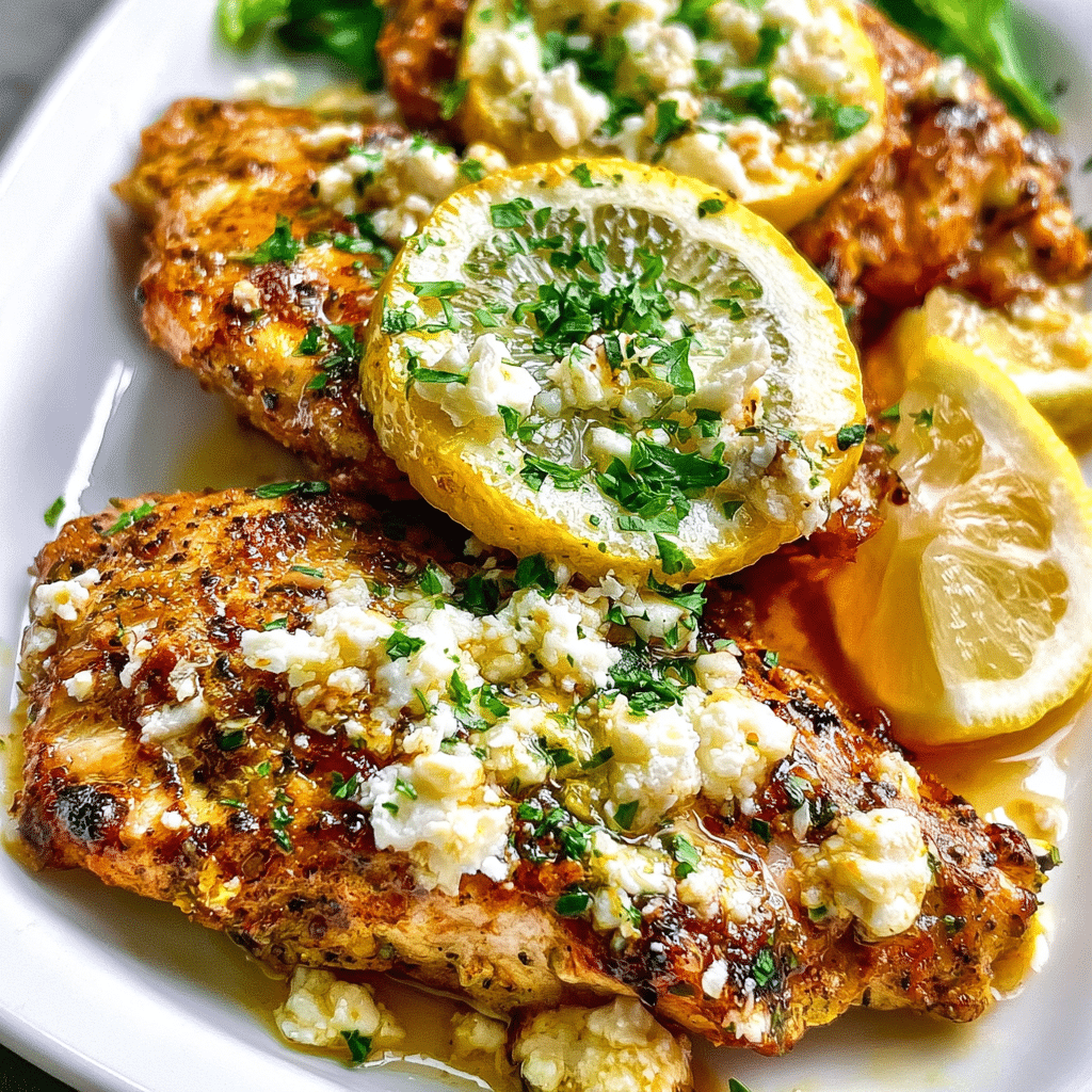 Greek Chicken with Lemon and Feta